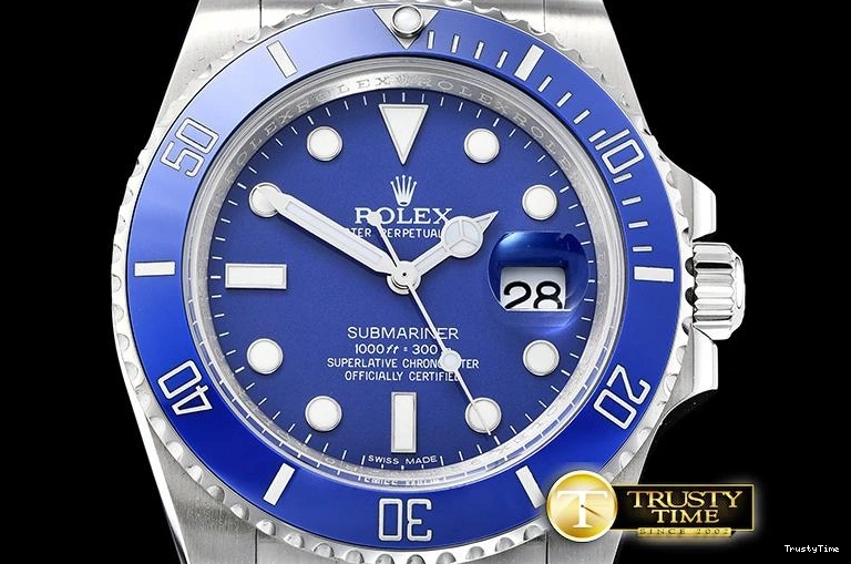 0406 HighQuality ROLSUB0257 – Submariner 116619LN SS SS Blue JF Asia 1031
